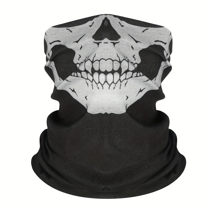 Skull Face Mask Neck Scarf Ghost Skeleton Biker Masks Outdoor Breathable
