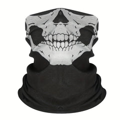 Skull Face Mask Neck Scarf Ghost Skeleton Biker Masks Outdoor Breathable