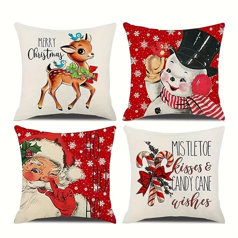 Christmas Pillowcase for Sofa Living Room & Outdoor Camping