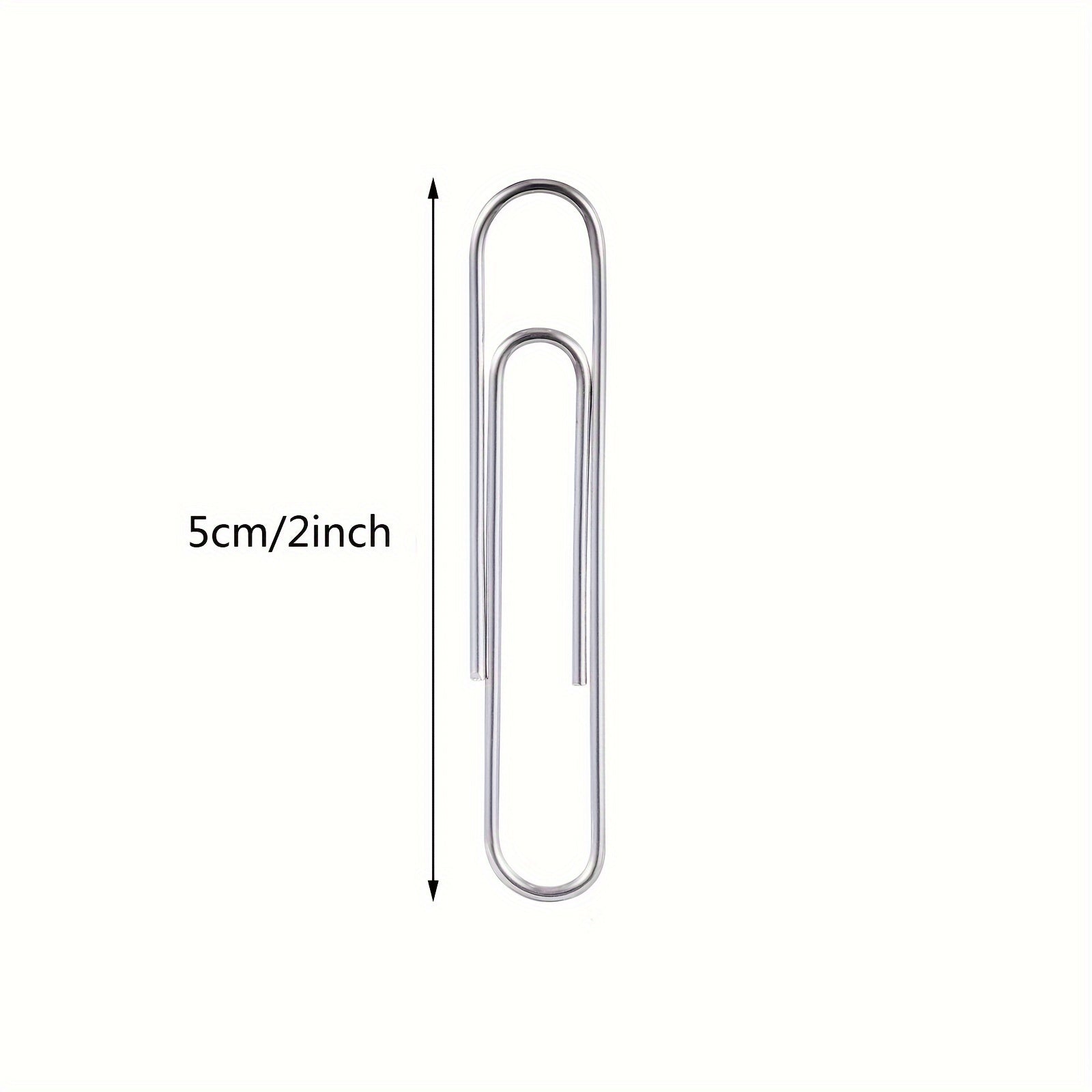 80pcs Large Paper Clips 5.08 Cm Jumbo Paper Clip for Office School