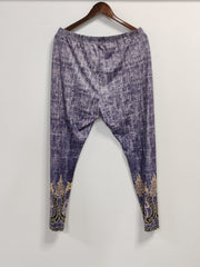 Floral Print High Rise Plus Size Leggings