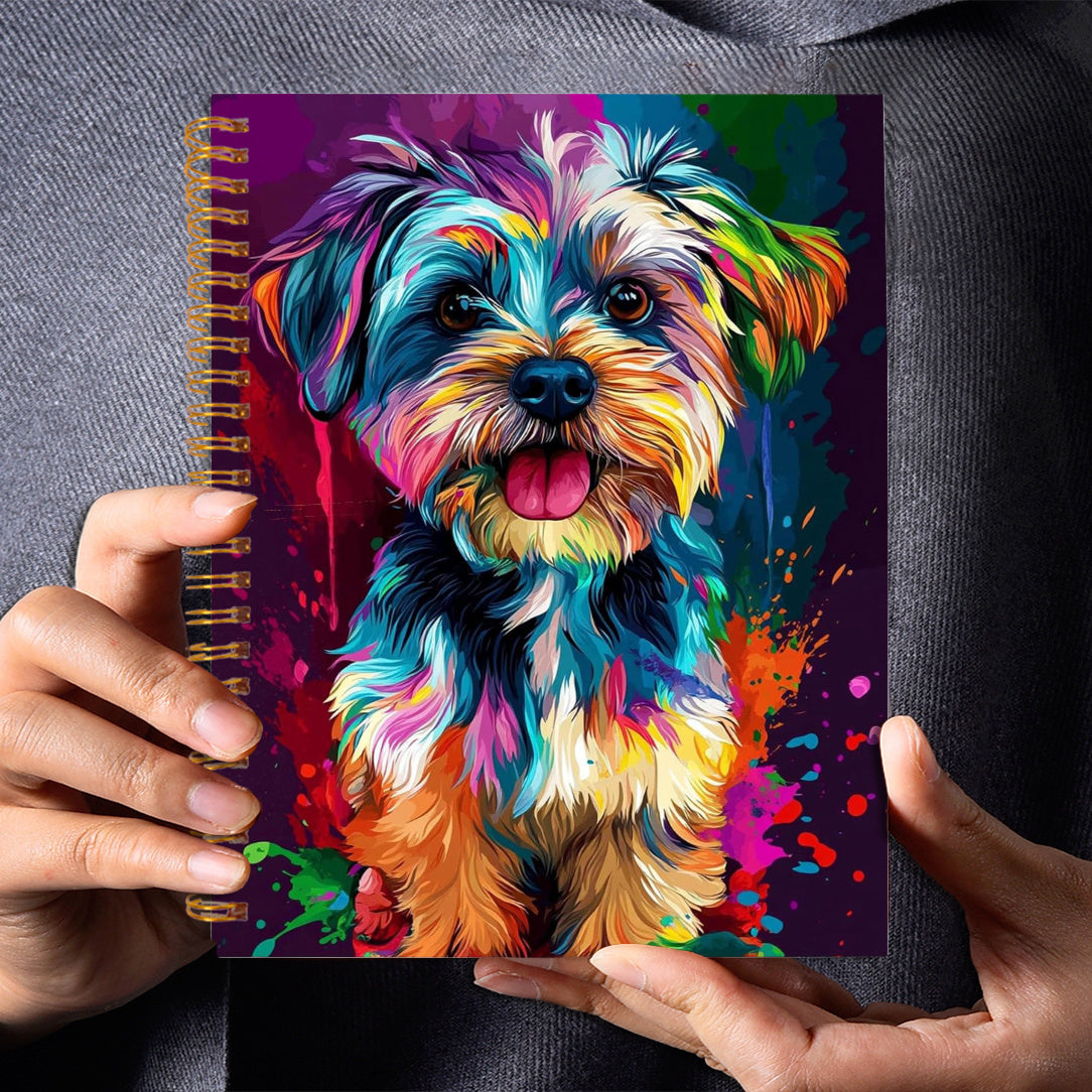 Colorful Dog Notebook for Writing Diary Bible Verse Office Stationery