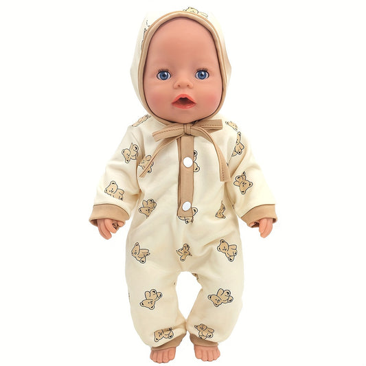 Jumpsuit for 17 Inch Reborn Dolls & 43 cm Doll Clothes