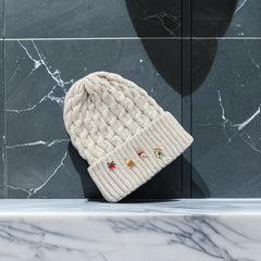 Men's Thickened Warm Knitted Hat Christmas Beanie Hat Outdoor Coldproof Warm Hat