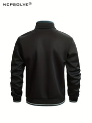 Men's Sports Suit Zip Up Jacket & Active Pants Outdoor Activities