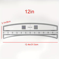 Wave Quilt Ruler Sewing Template Wave Shaped Ruler for Quilting