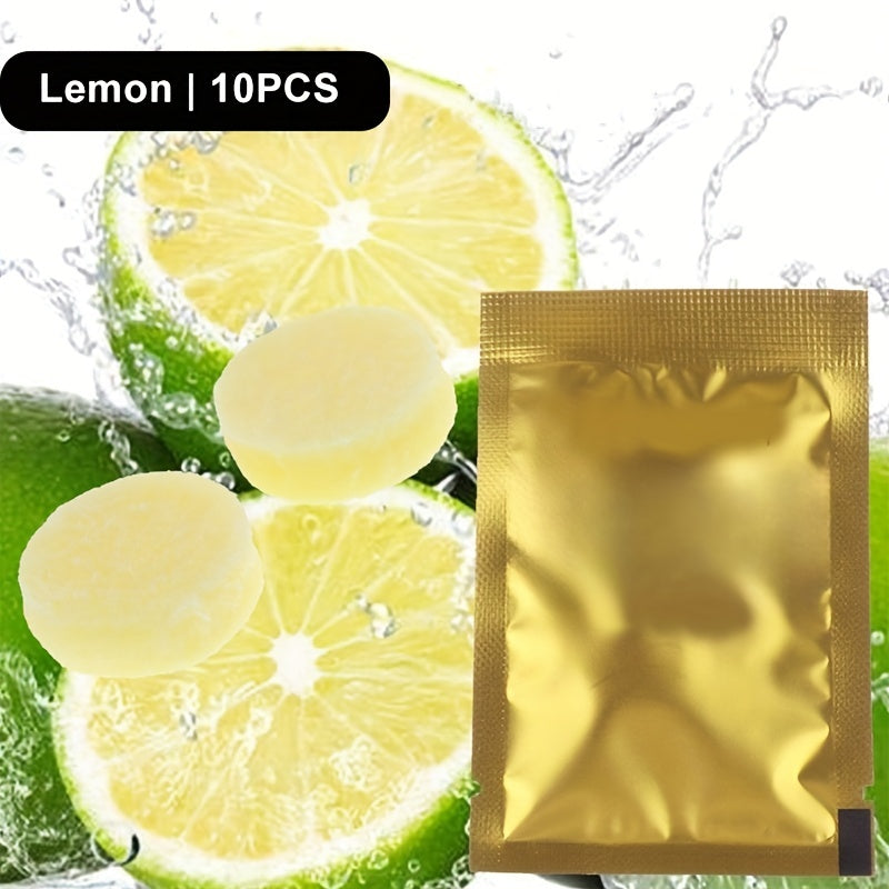 10pcs Car Air Freshener Tablets 5 Scents Lavender Lemon Ocean Peach Cologne