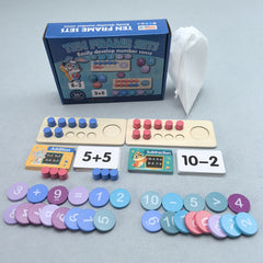 Giant Wooden Ten Frames Set for Early Math Learning