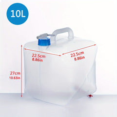 20L Folding Water Bucket Portable Water Container For Outdoor Camping Travel