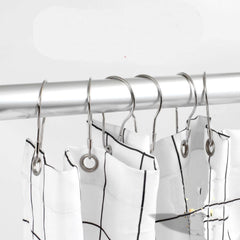 20PCS Metal Shower Curtain Rings Reusable Hangers