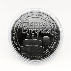 1pc Happy Birthday Engraved Coins Party Supplies