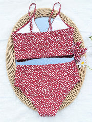  Dalmatian Bikini Set V Neck Bra & Wrap Hi