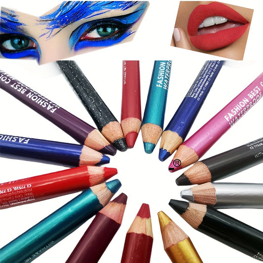 Dual-Use Eyeshadow & Lip Liner Pen with Sharpener