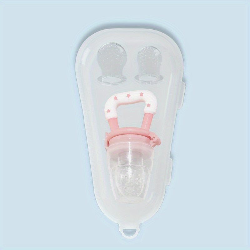 5-Piece Baby Food Feeder Set for Fresh Fruits, Vegetables, Teething Relief