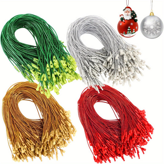Christmas Ornament Hooks 100pcs Ornament Hangers With Snap Ornament String