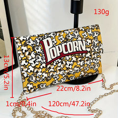 Novelty Flap Shoulder Bag Metal Chain Crossbody