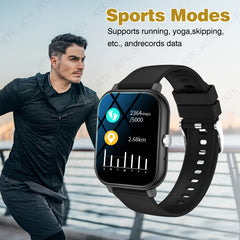 Sports Fitness Smartwatch with Wireless Calling and HD Display