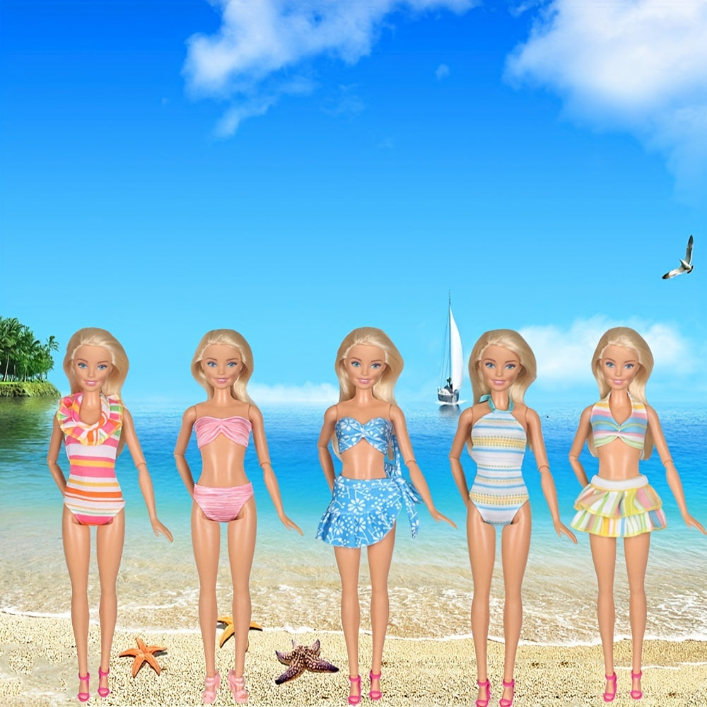 Beach Bikini Set for Dolls - Perfect Gift for Girls