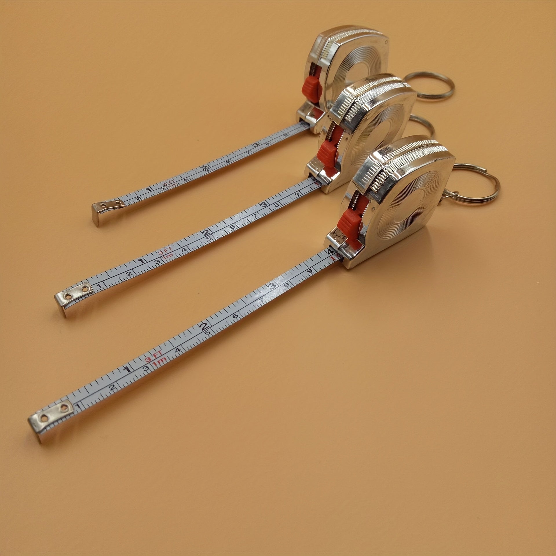 Mini Retractable Keychain Tape Measure Metric & British