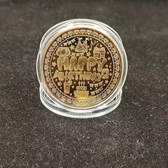 Colorful Birthday Cake Coin Metal Crafts For Collection