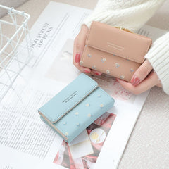Flower Pattern Coin Purse Card Wallet Women's Clutch Bag