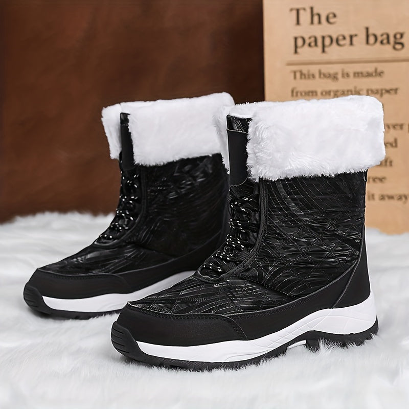 Women's Waterproof Snow Boots High Top Hiking Boots