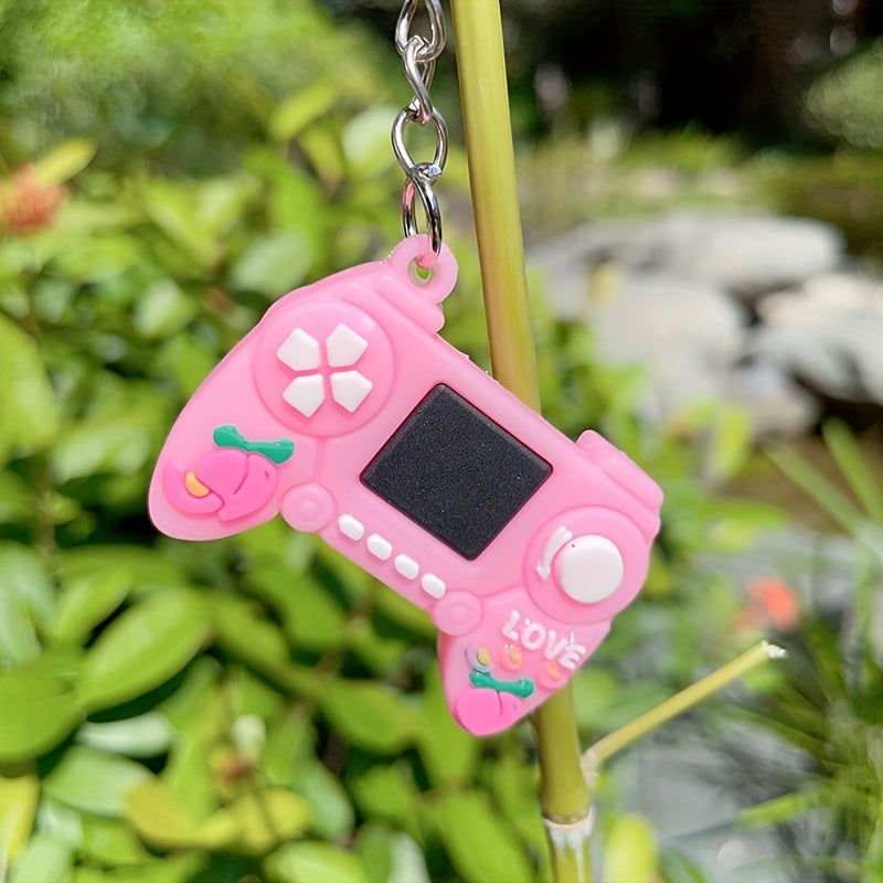 Rubber Fruit Game Console Handle Key Chain Hand Decoration Keychain