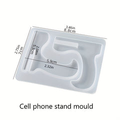 Crystal Drip DIY Resin Mold Cell Phone Stand Silicone Mold