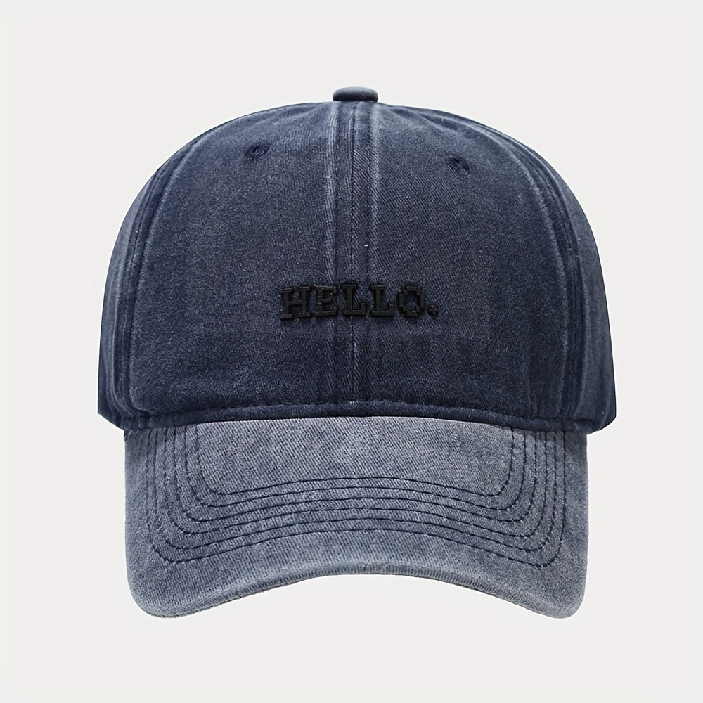 Soft Top Curved Brim Cap Embroidered Dad Hat