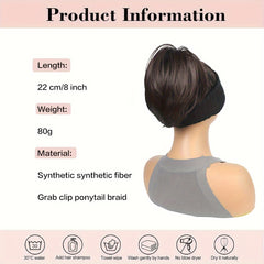 Women's Claw Clip Ponytail Extension Basic Style Straight Hair