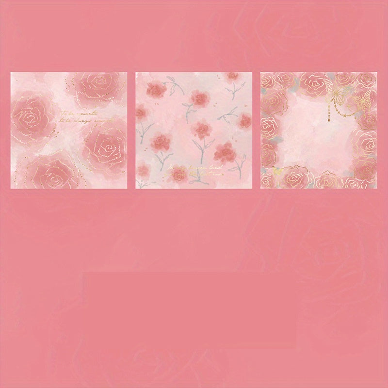 Mist Rose Notes Bronzing Bouquet Journal Diary