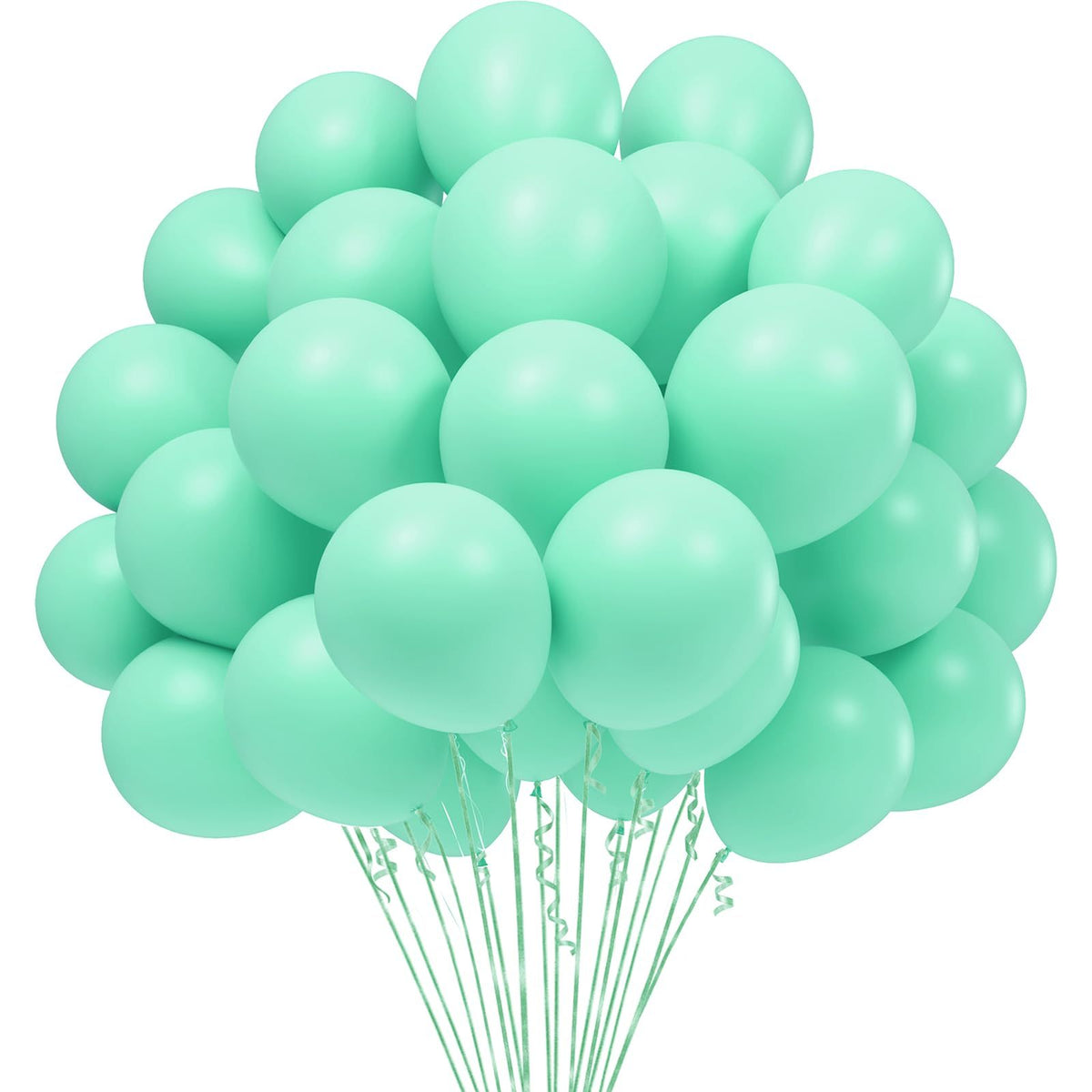 60pcs Macaron Mint Green Balloons for Party Decorations