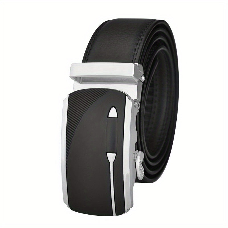 Men's Automatic Buckle Leather Belt High Belts For Men
