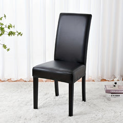 1pc Elastic Leather Stretch Dining Chair Slipcovers Universal Chair Slipcover