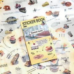 20pcs PET Flat Sticker Retro Literary Theme DIY Journal Decoration