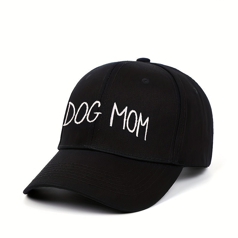 DOG MOM Embroidery Baseball Cap Cotton Dad Hat Adjustable Sun Hats For Women