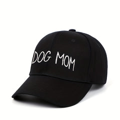 DOG MOM Embroidery Baseball Cap Cotton Dad Hat Adjustable Sun Hats For Women