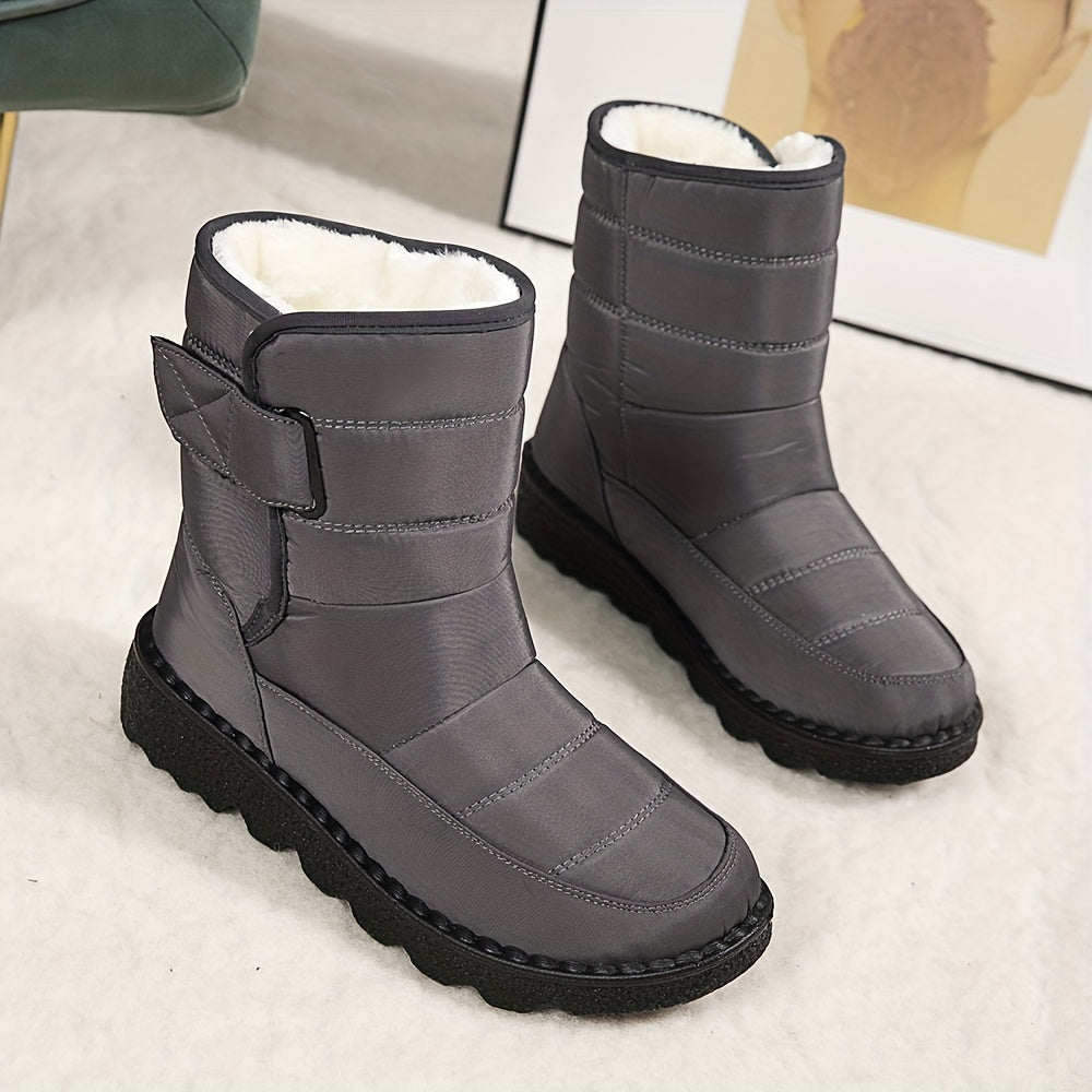 Women's Waterproof Ankle Boots Plush Inner Thermal Snow Boots
