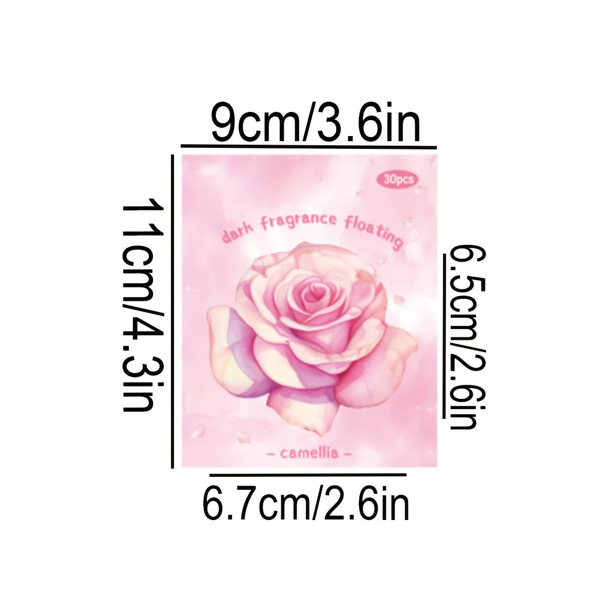 30 Sheets Retro Floral Sticky Notes Memo Stickers
