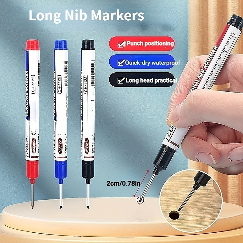 Long Nib Head Markers For Metal Perforating Pen