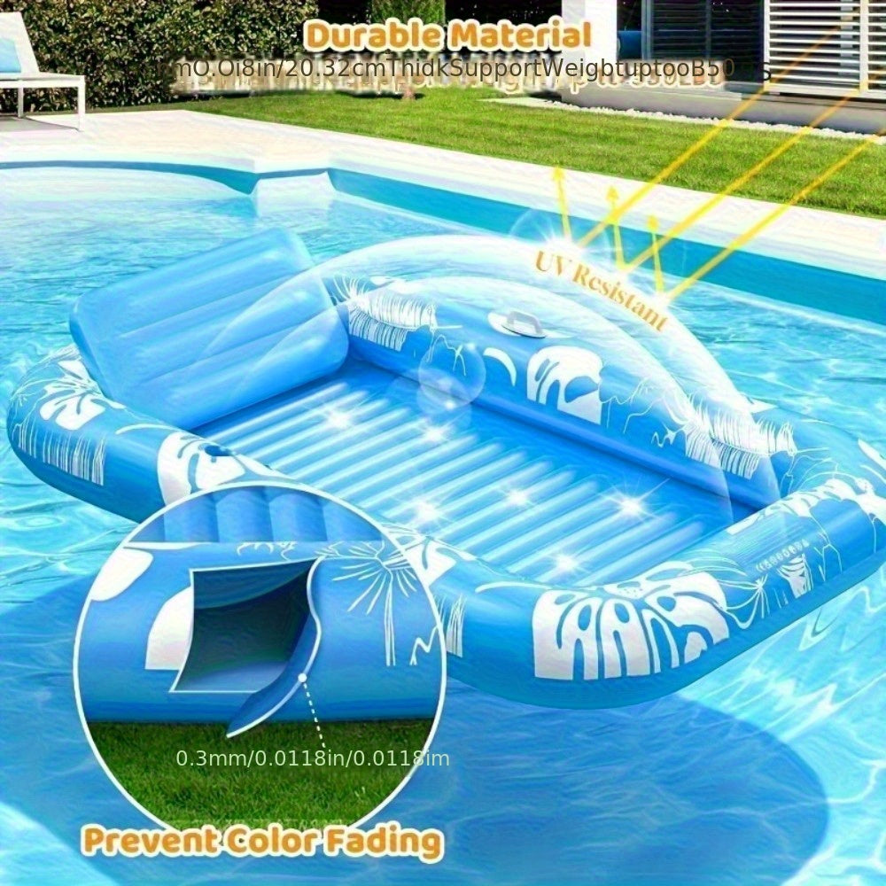 Large Inflatable Floating Bed, Durable Summer Beach Pool Accessory