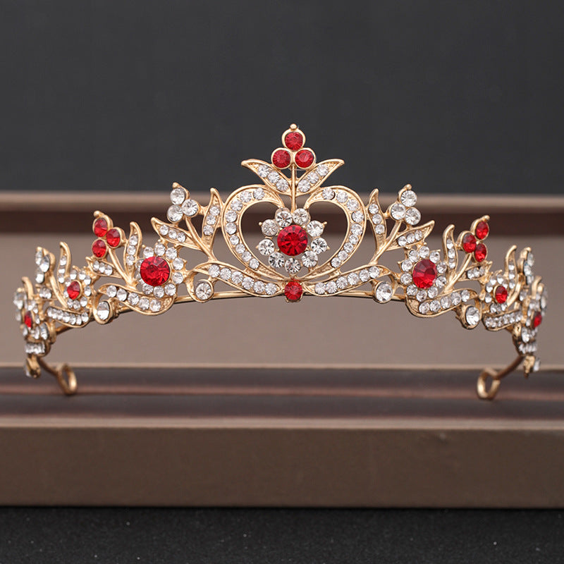 Baroque Rhinestones Crystal Tiaras Bride Wedding Crown