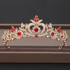 Baroque Rhinestones Crystal Tiaras Bride Wedding Crown