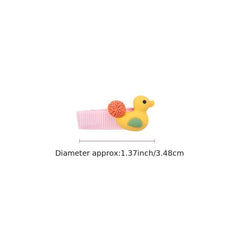 Cartoon Animal Fruit Hair Clips For Baby Girls