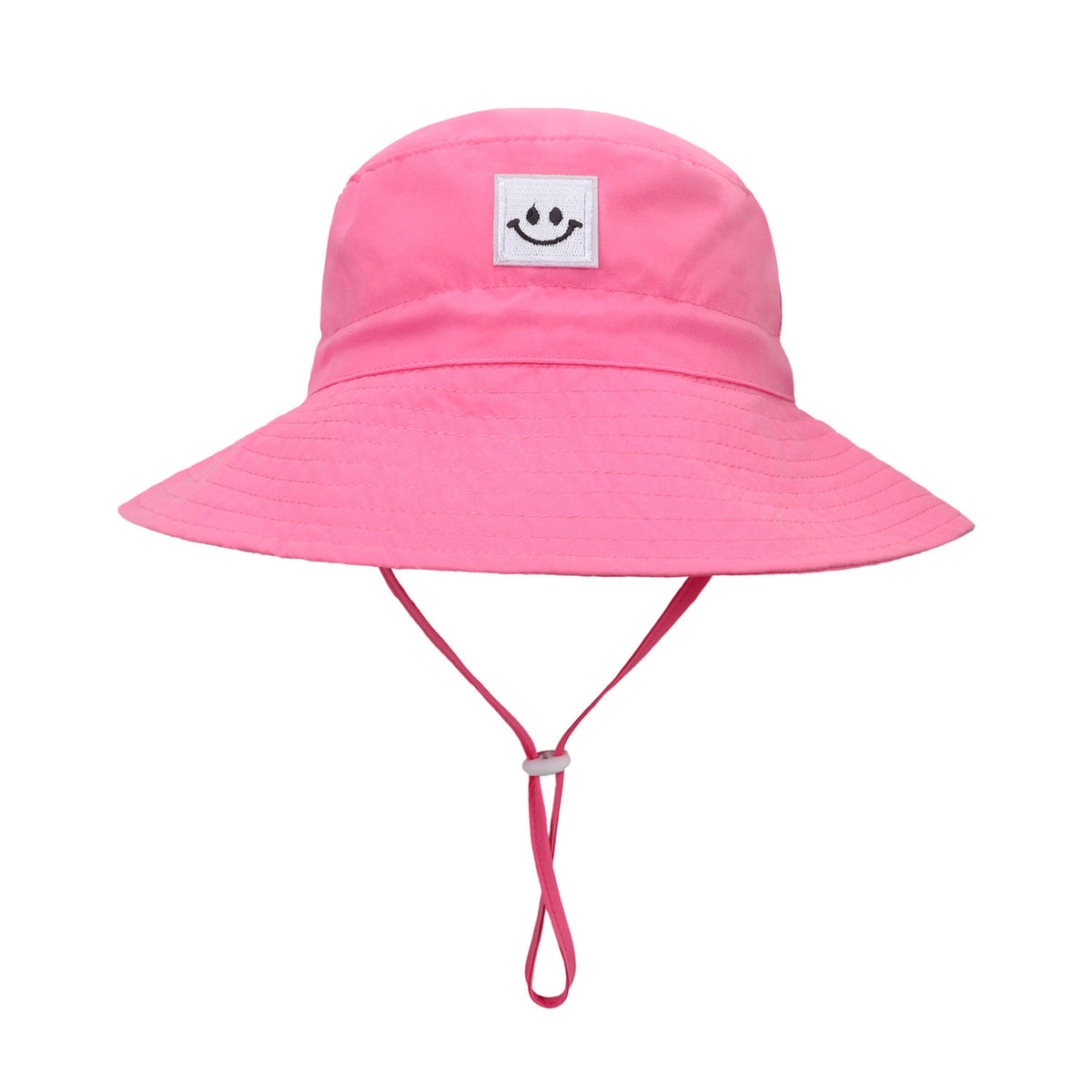 Baby Girls Wide Brim Bucket Hat with Drawstrings for Sun Protection