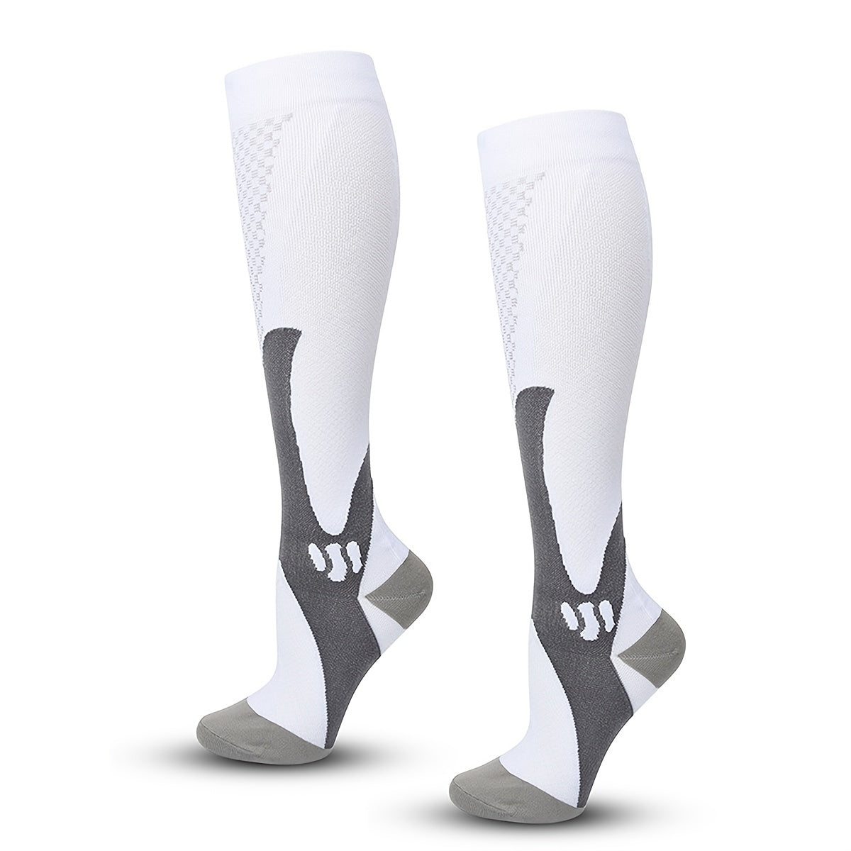 Outdoor Compression Knee High Running Socks 2 Pack