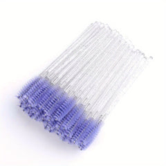 50pcs Eyelash Brushes Spiral Mascara Wands Makeup Applicator Kit