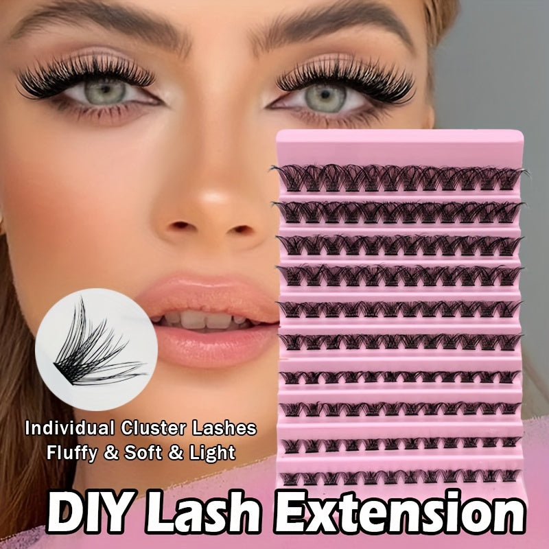 Thick Segmented False Eyelashes Large Eye Makeup Self Grafting Eyelashes