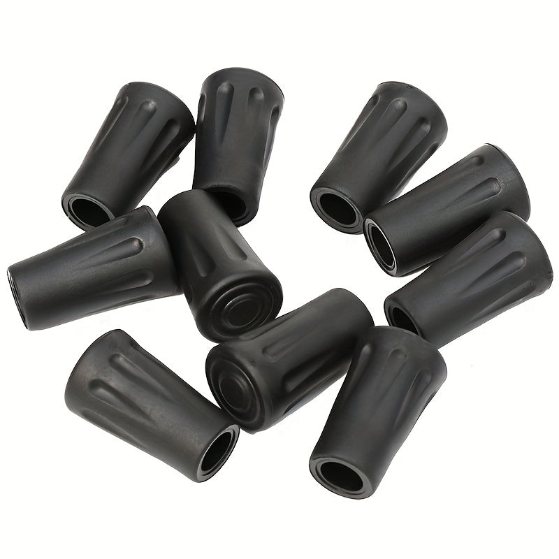 10pcs Rubber Walking Pole Tips Replacement Trekking Pole Caps