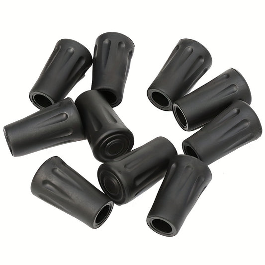 10pcs Rubber Walking Pole Tips Replacement Trekking Pole Caps